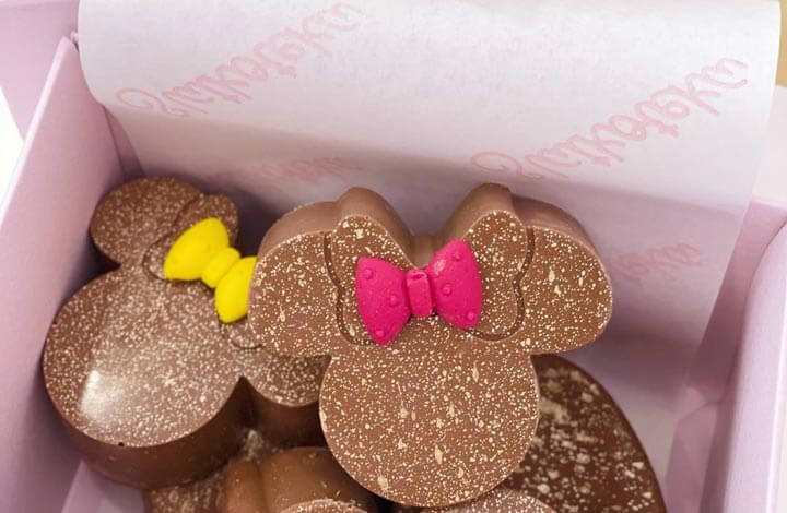 Čokoladne poslastice u obliku malih miševa u kutiji