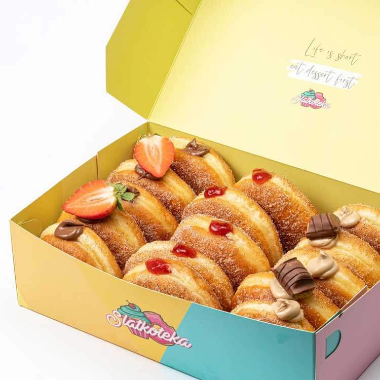 Pakovanje krofni, kutijra od 15 krofni