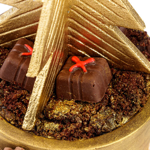 Čokoladna saksija sa novogodišnjom jelkom 650g
