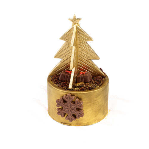 Čokoladna saksija sa novogodišnjom jelkom 650g